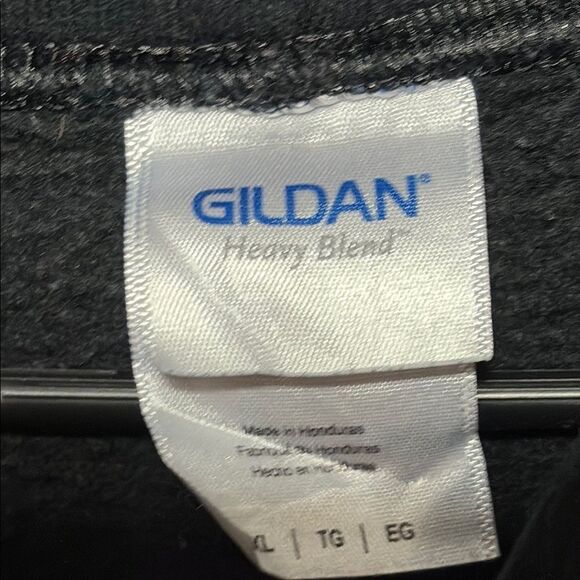 Gildan Black Sweatshirt Classic Pullover Hoodie - Picture 5 of 8